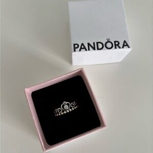 Pandora Silver Princess Ring Size 7